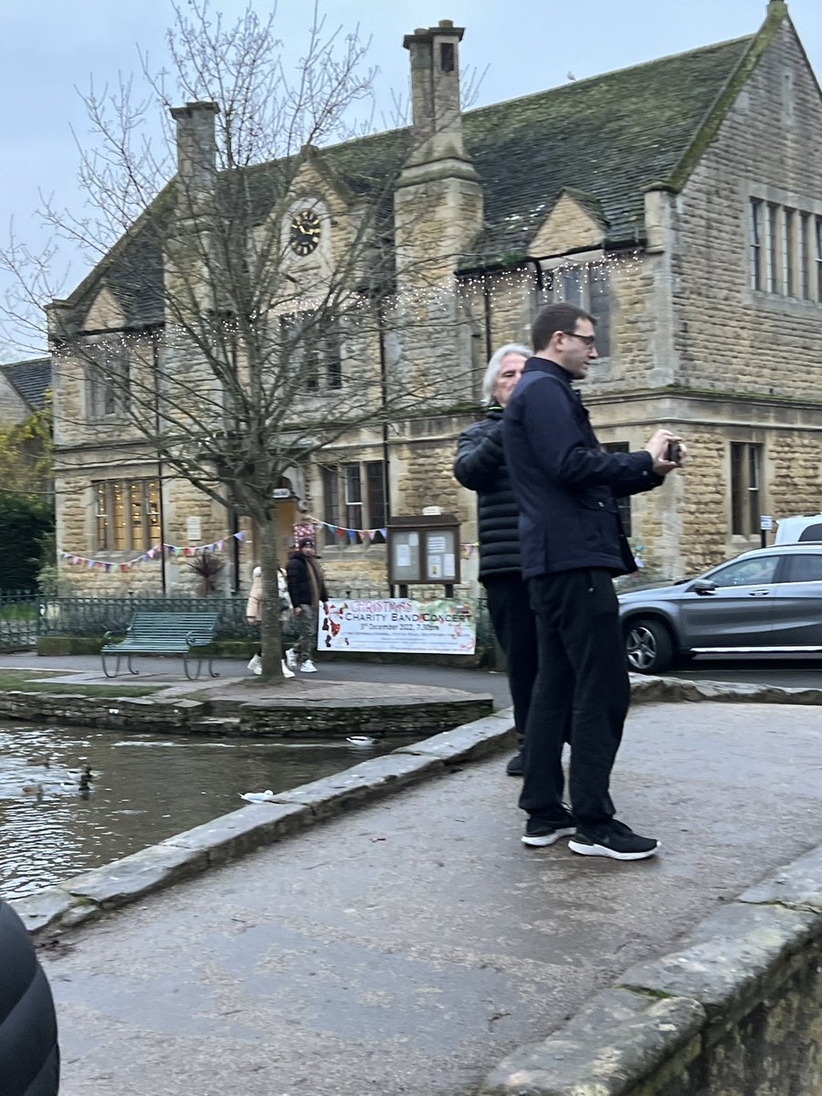 GloriaDeeButler's tweet photo. Hubby, son, &amp; fantastic sign. #geezerbutler #jamesbutler #Cotswolds #bourtononthewater #SundayFunday https://t.co/HW0HKo7LJ9