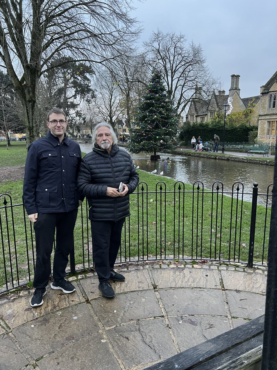 GloriaDeeButler's tweet photo. Hubby, son, &amp; fantastic sign. #geezerbutler #jamesbutler #Cotswolds #bourtononthewater #SundayFunday https://t.co/HW0HKo7LJ9