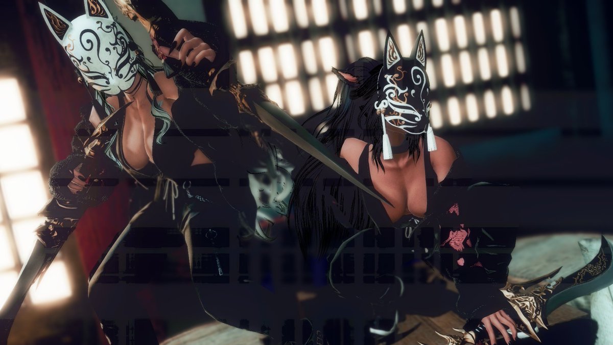 demonic_bun's tweet photo. 「𝐨𝐧𝐜𝐞 𝐚 𝐧𝐢𝐧𝐣𝐚, 𝐚𝐥𝐰𝐚𝐲𝐬 𝐚 𝐧𝐢𝐧𝐣𝐚. 」

It was a fun shot with my new friend !!! we embrace ninja life in our hearts 🦊🥷 🖤
#viera | #gposers | #gpose | #ffxivsnaps  | #ffxivscreenshots | #miqote | #gposer | #KyrenCinematic | #myninjaway | https://t.co/uBP3uwOKa7