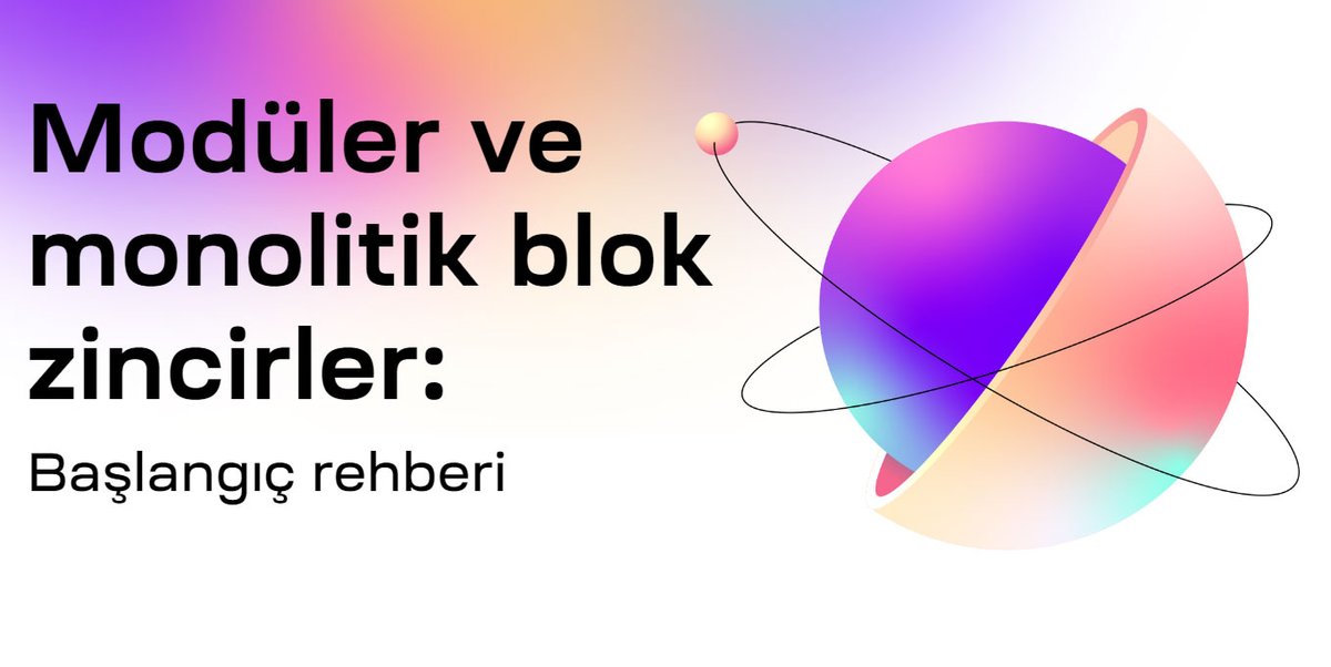 neuweltgeld's tweet image. Celestia için hazırladığım Türkçe çeviriyi okuyabilirsiniz. @CelestiaOrg #modularblockchain #buildforfuture
medium.com/@neuweltgeld/m…