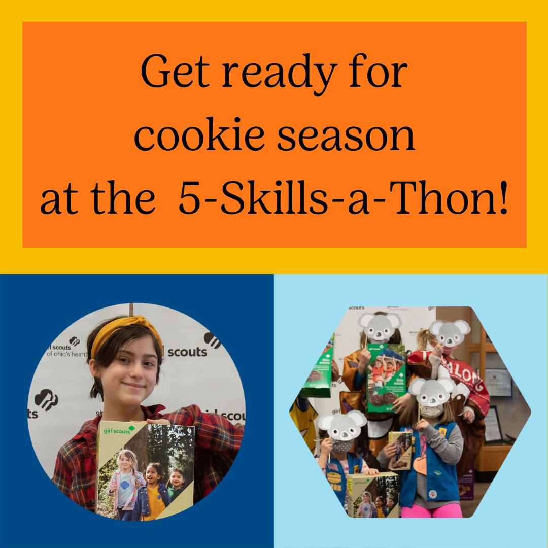 GirlScoutsOH's tweet photo. 😜We’ve got skills. 
🍪Our Cookie Program teaches Girl Scouts the 5 Skills: Goal Setting, Decision Making, Money Management, People Skills, &amp; Business Ethics. Register: https://t.co/KVsCc7PxoL

#GirlScoutCookies #GirlScoutCookieSeason #ReadySetRally #FinancialLiteracy https://t.co/I0pGiD40RM