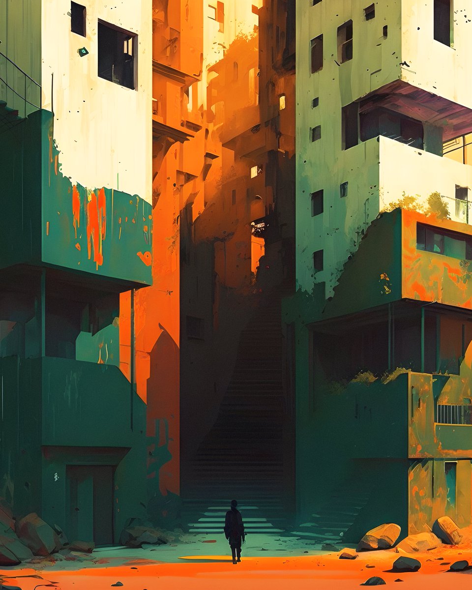 DVKtheartist's tweet image. 'Where are you going'

#aiia #aiart #cityscape #brutalism