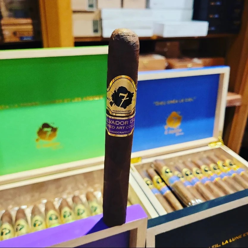 Five sizes of El Septimo Sacred Arts #cigars are in stock, but we're starting to run low on inventory. Singles and one box of all five available. These well-aged cigars each have their own blend, so you get a little something different with each one. ss1.us/a/bySKVZ57