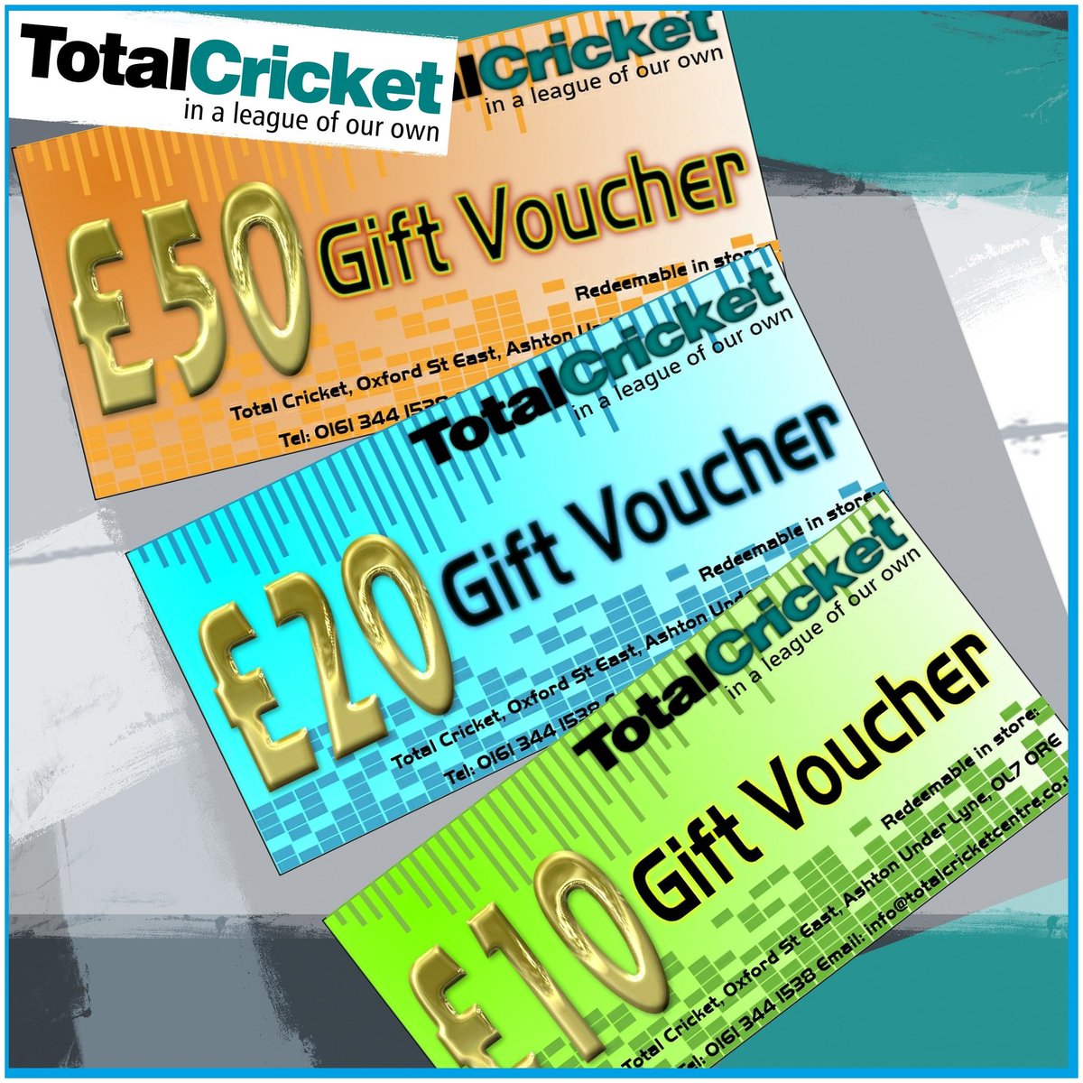 Gift Vouchers make a Fantastic Christmas Present 
Available Online or In store.
totalcricketcentre.co.uk/products/total…