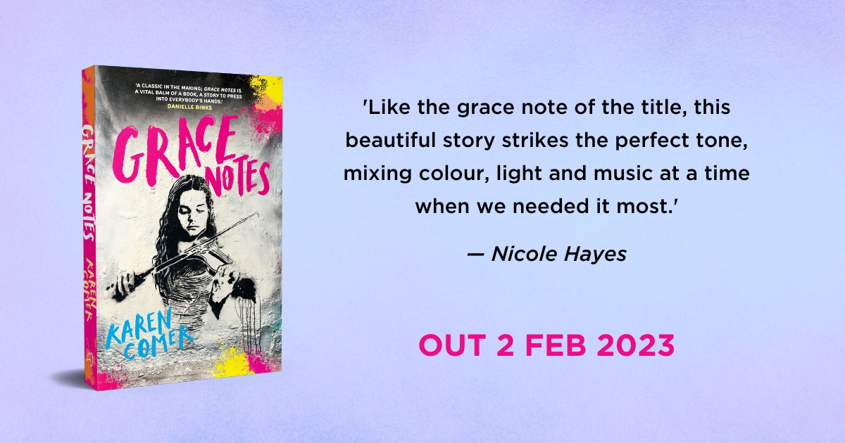 HachetteAus's tweet photo. 'A classic in the making' @danielle_binks 

A debut YA verse novel about what happens when the paths of a young busking violinist and an aspiring street artist collide during a pandemic. 

Coming soon: https://t.co/uyAXNg22rO 
@KComer_writer https://t.co/OcOVJzFSR4