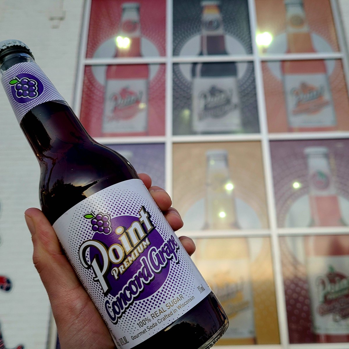 pointbrewery's tweet photo. Craving sweets this Holiday season? Treat yourself to our Point Gourmet Sodas, like our Concord Grape. #pointsoda https://t.co/MXrOzV1zwy
