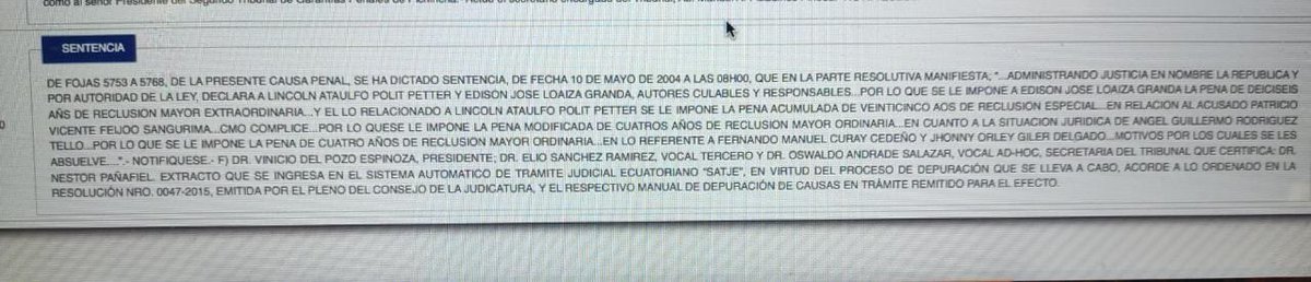 VillaFernando_'s tweet photo. ATENCIÓN| Édison Loaiza Granda, abogado de Jorge Glas, fue sentenciado a 25 años de reclusión por narcotráfico, tras pagar una condena reducida salió en libertad. Su hijo, Édison Loaiza Feijoo, es asesor del asambleísta Ronny Aleaga y enfrenta una denuncia penal. https://t.co/dtxnGD9uq9