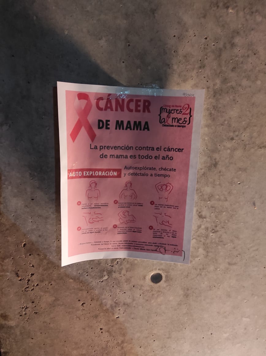 daniel_lopez_22's tweet photo. Recuerda que la autoexploración es clave para detectarlo a tiempo. Prevención de cáncer de mama todo el año. Difundiendo el mensaje en Jardín Botánico Culiacán, Sinaloa. #Mujeres2AlMes #CancerDeMama #DetectaloAhora @medicosconcausa https://t.co/ewl5fMozps