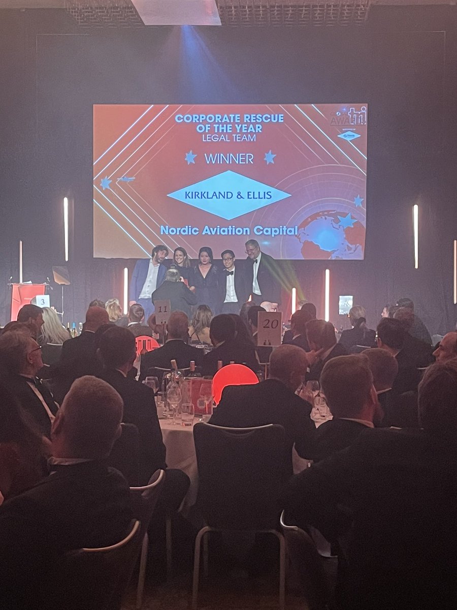 TRIStrategy_'s tweet photo. Tonight’s Global TRI Awards Corporate Rescue of the Year – Legal Team goes to @Kirkland_Ellis 🏆 https://t.co/WpLE6cXxdv