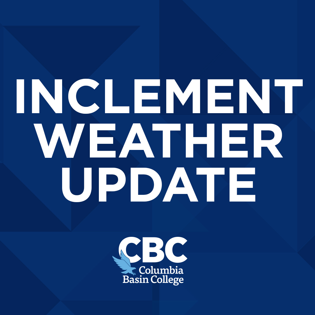 Early Release/Closure - All CBC campuses will be closed at 3 pm today 12/8/22 due to inclement weather.