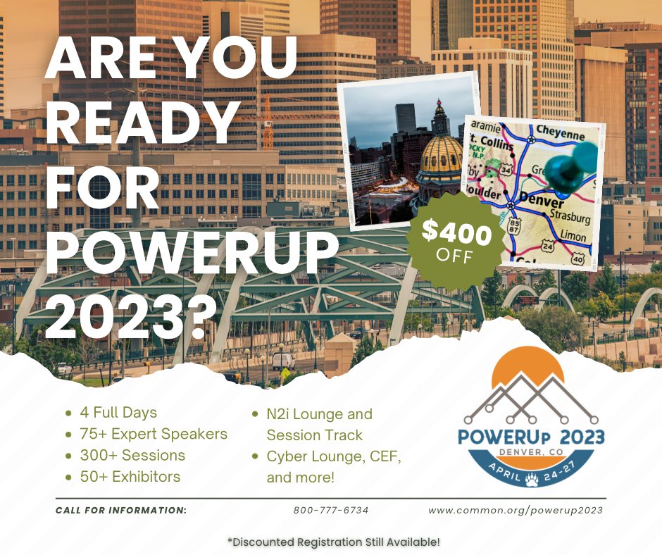 As you are preparing your budgets for 2023, don’t forget to add #POWERUp2023 to the list! Registration is $400 off until December 31st. For more info, head here - bit.ly/3UCZQy1