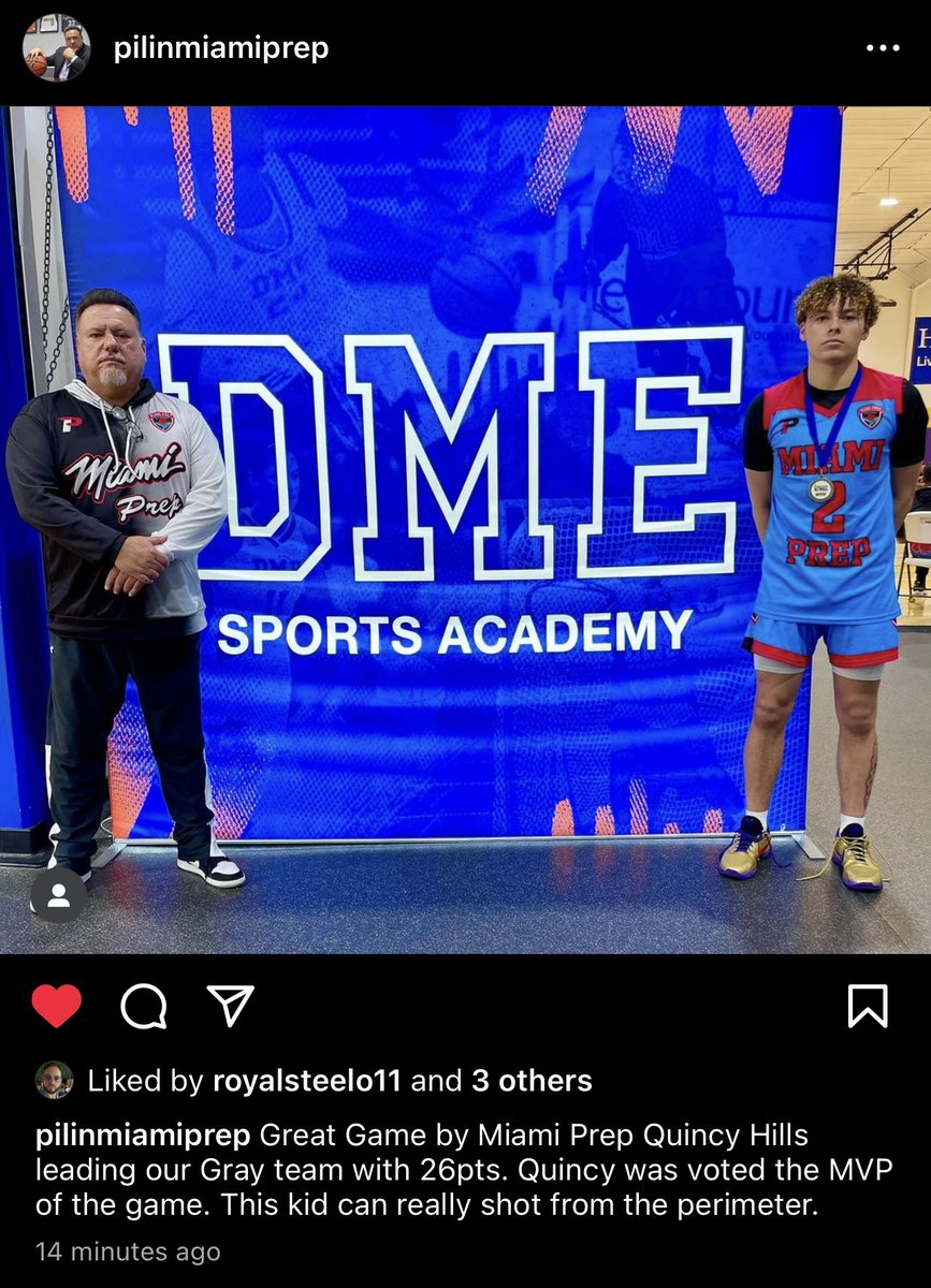 26 points today against DME <a href="/CoachKMissouri/">Kevin Missouri</a> <a href="/MiamiPrepHoops/">Miami Prep School</a>