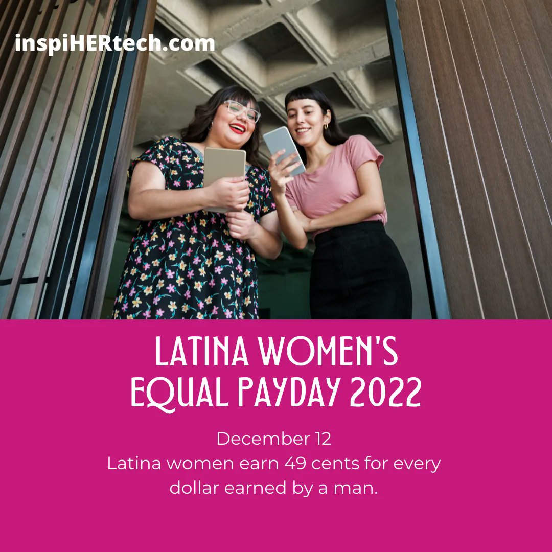 Latinas typically earn only 49 cents for every dollar earned by men and must work nearly 23 months to earn what white men earn in 12 months.  #LatinaEqualPay #EqualPayDay