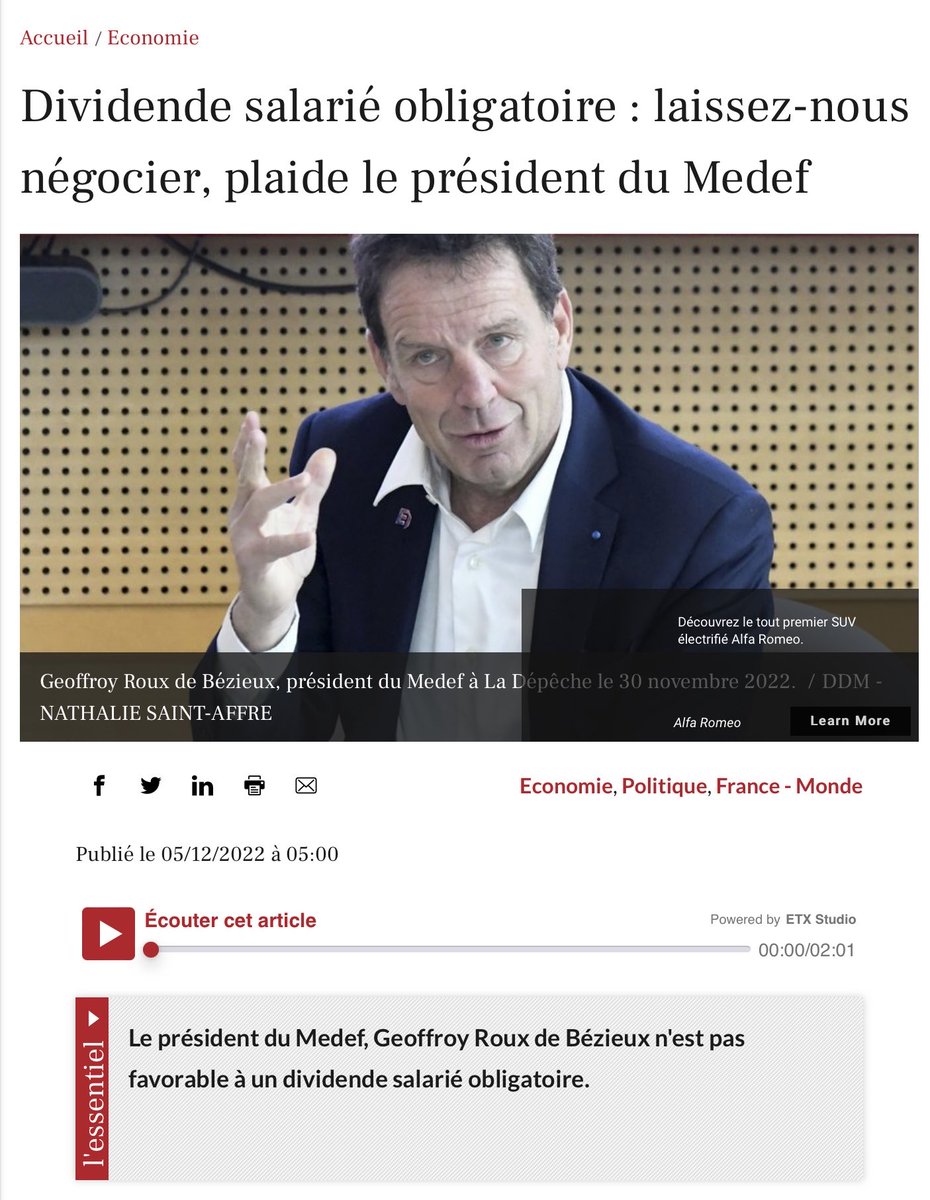 La voix à suivre pour que les salariés touchent les dividendes est qu’ils accèdent au capital de leur entreprise grâce aux procédures mises en place dans le cadre de l’actionnariat salarié . Plutôt que d’inventer des usines à gaz faisons bien fonctionner ce qui est en place .