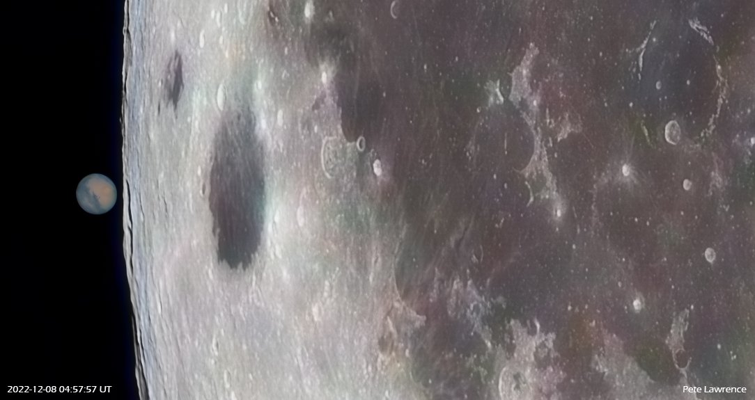 Better process of Mars and the Moon from this morning (04:57:57 UT to be precise!)