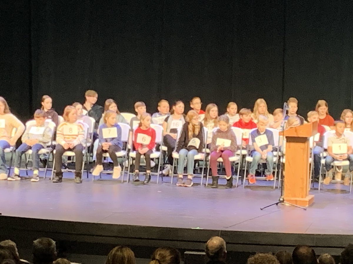 Proud of Emmy Schryver, Brooke Squires, Caitlynn Blissett, Vivian Ohsann, and Kayla Tripplett for representing Neil Armstrong at the district spelling bee
