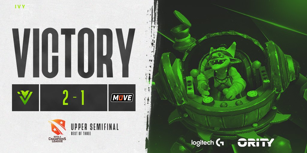 IVY (@weareivygg) on Twitter photo What a damn crazy series! But we could close it out successfully. Upper Bracket Final here we come! <a href="/hydraesports_gg/">HYDRA ESPORTS</a>, we are waiting for you! ๐ฑโ๏ธ
#IVYWIN #D2CL #Playoffs #Semifinal #GreenTrain #DOAT2 What a damn crazy series! But we could close it out successfully. Upper Bracket Final here we come! <a href="/hydraesports_gg/">HYDRA ESPORTS</a>, we are waiting for you! ๐ฑโ๏ธ
#IVYWIN #D2CL #Playoffs #Semifinal #GreenTrain #DOAT2