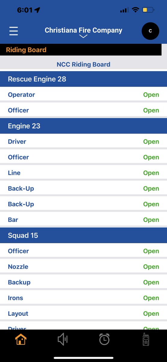 chief360tech's tweet image. 🔥🔥New Feature!!! 🚒🚒 Chief Mobile Now Offers "Riding Board". See who is riding apparatus and what positions in live time!! You can also view Friend Agencies from your Mobile Device or on Chief Display! #firefighter #iaff