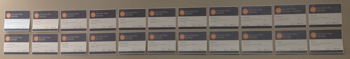 <a href="/DHSBusinessEd/">DHSBusinessMarketing</a> <a href="/DohertySpartans/">Doherty High School</a> send a huge shout out to our rapidly growing wall of fame. These <a href="/cte_cssd11/">District 11 CTE</a> <a href="/CSSD11/">Colorado Springs Schooll District 11</a> students are now certified in one or more areas of Microsoft. Congratulations 👏🎉👏🎉👏