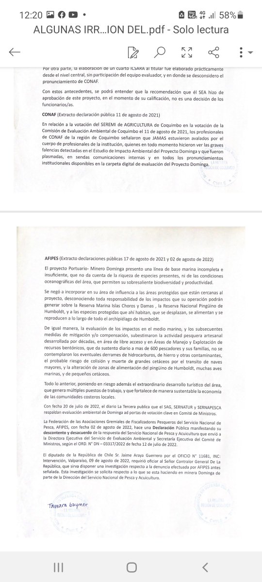 josefien13's tweet photo. @ximenaguilera 
Carta MODEMA el megaproyecto minera portuario Dominga el cual presento irregularidades durante el proceso de evaluación las fueron declaradas por las organizaciones gremiales de los servicios públicos https://t.co/D28wnPwXaw