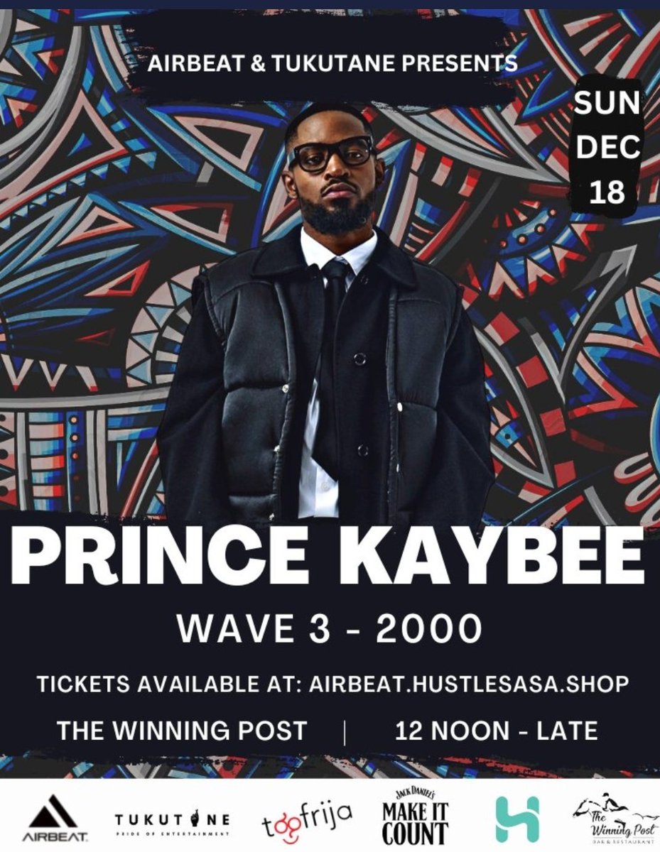 mwangimundiaT's tweet photo. A world cup final like no other, vibes and music.
#PrinceKaybeeInKenya
#WorldCupAfterParty
#WorldCup
#PrinceKaybee
Grab your tickets at https://t.co/9Z37FbSMUG https://t.co/C6dygoSj2g