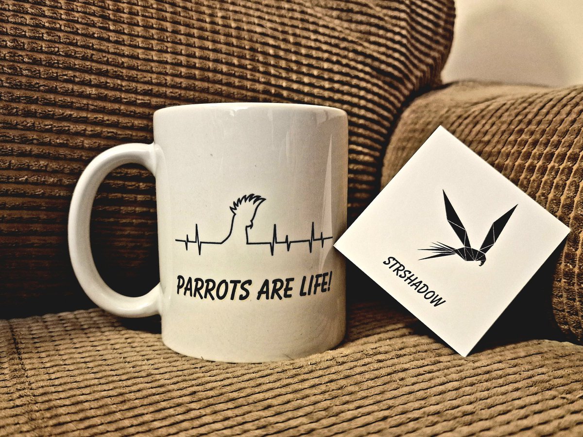 STRSHAD0W's tweet photo. Made myself a new mug! #parrot #cuppa #parrotdesign #design https://t.co/CEHL9xjNzT