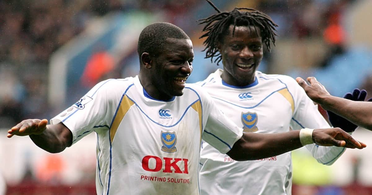 OTD_PL's tweet photo. #OnThisDay in 2007: @AVFCOfficial 1-3 @Pompey.
Sulley Muntari scored two screamers as Portsmouth comfortably defeated Aston Villa at Villa Park. #Pompey 🔵 🇬🇭 https://t.co/UaImgSUuYj