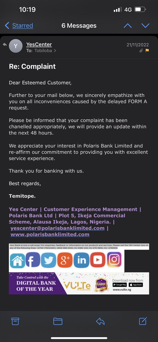 Hamiltonrozzay's tweet photo. @PolarisBankLtd @PolarisBankLtd WHERE IS MY MONEY?I was debited 1.1M 6 wks ago for Form A&amp;till now no money has been remitted into my account.I escalated the complaint to the Yescentre OVER 3weeks ago,my money is yet to be refunded @instablog9ja  @GistReel @lindaikeji @cenbank @GodwinIEmefiele https://t.co/SJdqBIFpME