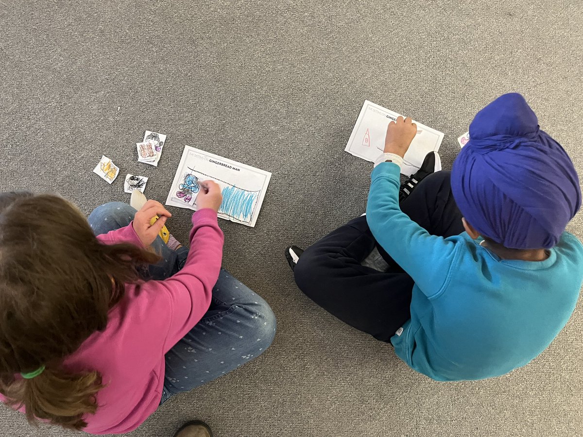 Flying_Key's tweet image. Wrapping up our Gingerbread Man story comparisons by retelling to our peers. #sd33learns #Kindergarten #grade1