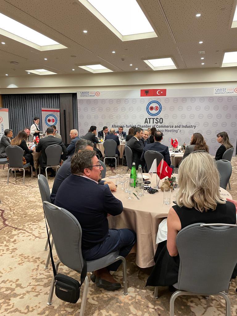 frkkymkc's tweet photo. #Tiran’da 🇹🇷&🇦🇱 işinsanlarıyla @info_attso’nun düzenlediği #ATTSO Talks etkinliğinde buluştuk.🇪🇺 üyelik yolunda iki Stratejik Ortak&Müttefik olarak, 🇹🇷&🇦🇱 arasında ticari ilişkiler ve yatırımlar artmaya devam ediyor. @TC_Disisleri @AlbanianDiplo @TurkEmbTirana @AlEmbassyTurkey https://t.co/ohkwNqN2NV