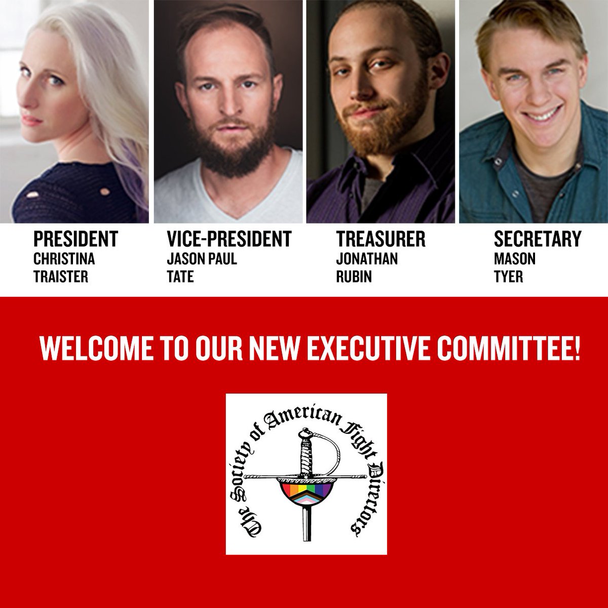safdorg's tweet photo. The 2022 votes are IN! They've been counted, tabulated, and confirmed, and your new Executive Committee is ready to start in January to implement the changes YOU'VE been asking for! Update your information at https://t.co/Bwp8UILFj1 to keep informed!

#safdorg #stagecombat https://t.co/EKK9i5sMJk