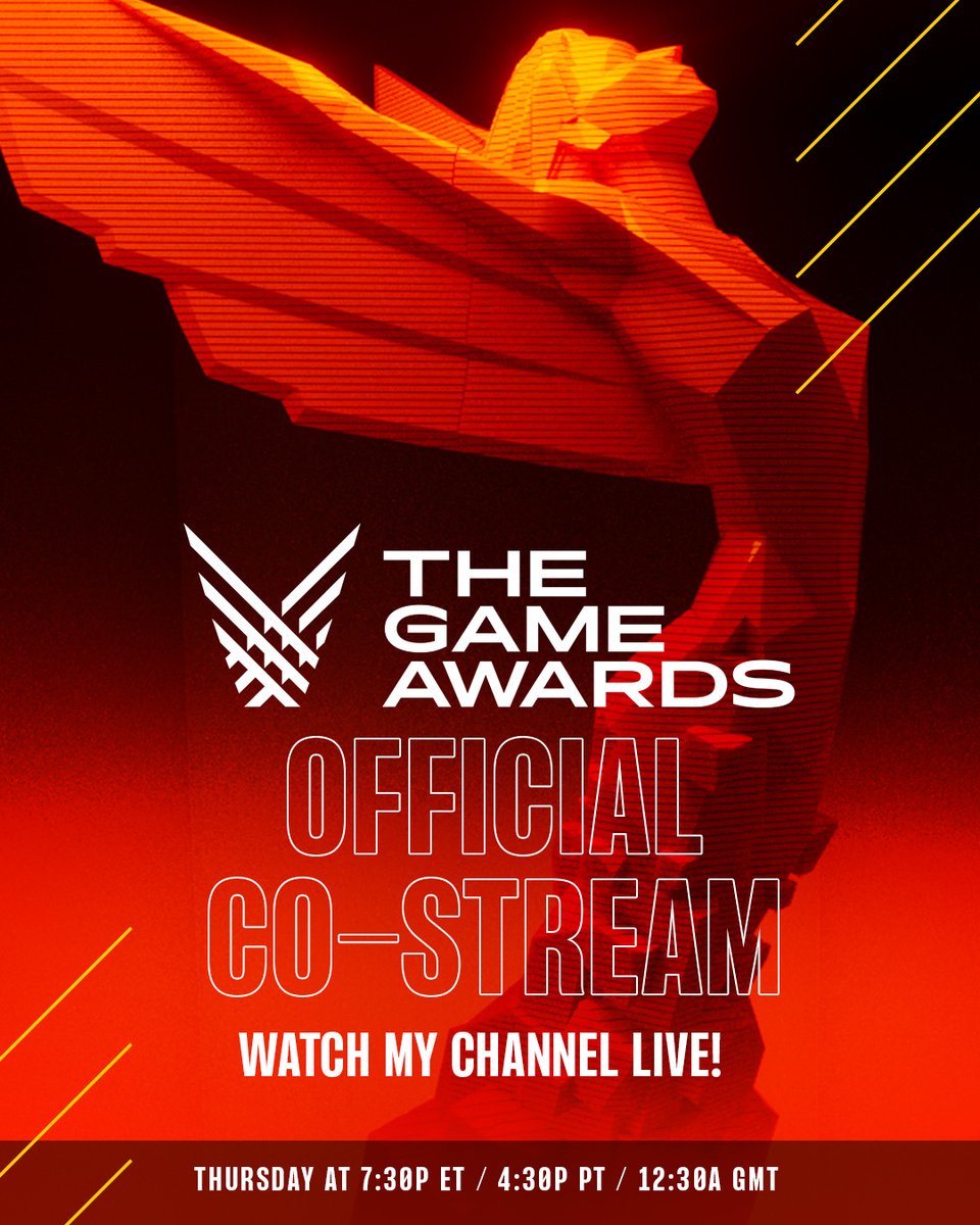 3ChubbyB's tweet photo. Nos vemos poco antes de las 6:30 pm (hora del centro de México) para ver juntos #TheGameAwards en nuestro canal de Twitch. ¡No falten! https://t.co/C14FLnygim https://t.co/uYB151rhSP