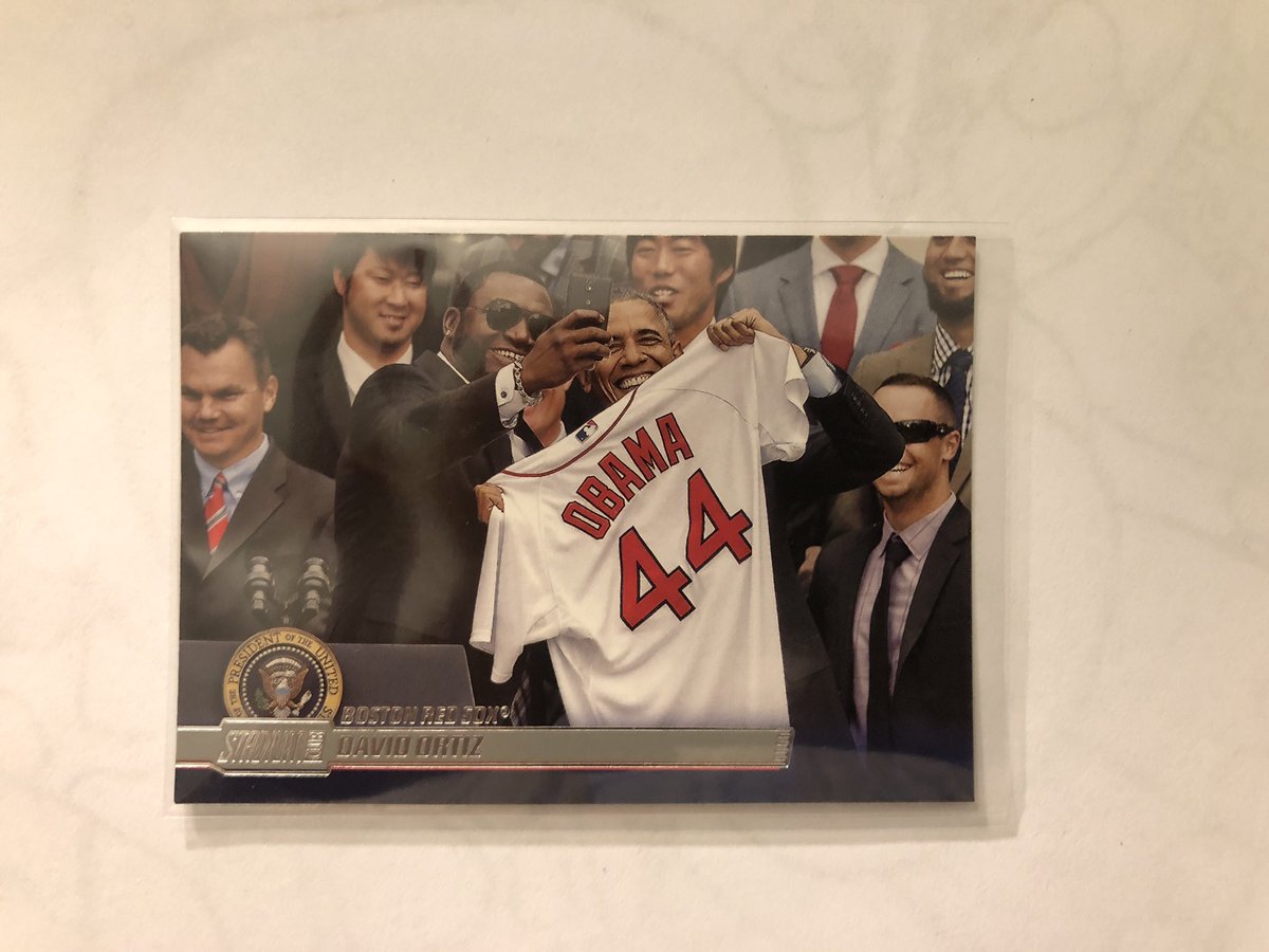 thatphotoguy007's tweet image. I picked this up in a stack of cards at my lcs today. Recent sales of it range from $1 to $20. Not sure what to make of that. It’s a 2014 Stadium Club. Very fun card regardless.