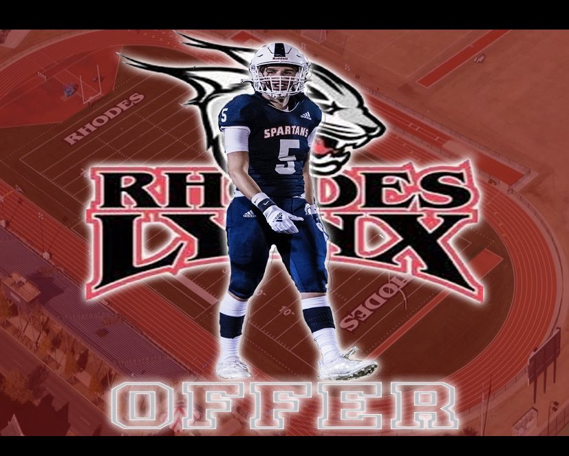 Thankful to receive an offer from <a href="/RhodesFootball/">Rhodes Football</a> <a href="/CoachKalb1/">Matt Kalb</a> <a href="/NCSA_Football/">NCSA_Football</a> <a href="/coach_wwright/">Will Wright</a> <a href="/prepsrecruit/">Preps Recruiting</a> <a href="/harveysether/">Seth Harvey</a> <a href="/_SummitFootball/">Summit Spartans</a> <a href="/wcsSHS_Recruit/">Coach Burnham</a> <a href="/QBC_Nashville/">QB Country Nashville</a>