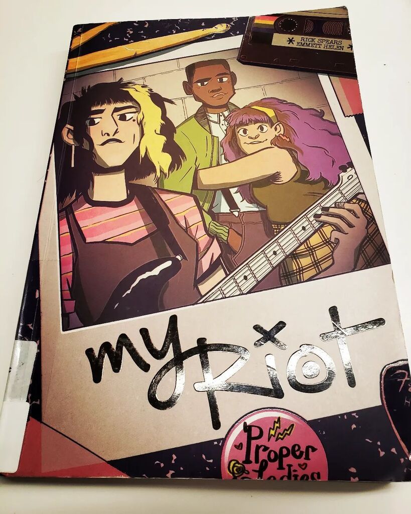 notmovingpics's tweet photo. Just finished: My Riot by Rick Spears and Emmett Helen. 

#graphicnovel #riotgrrrl #riotgrrl #riotgirl #readinggraphicnovels #reading #readingforfun #readingforpleasure #readingforsanity #graphicnovels #readingforgrowth #readingforthesoul https://t.co/HeNrINwKuX https://t.co/fZ2YT585af