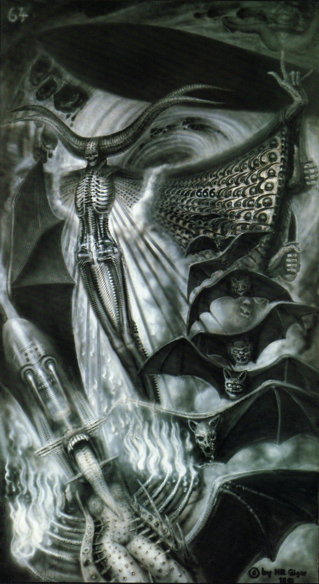 retroscifiart's tweet photo. HR Giger concept art for Dead Star (unmade film 1990) https://t.co/1QMxWtlk8m