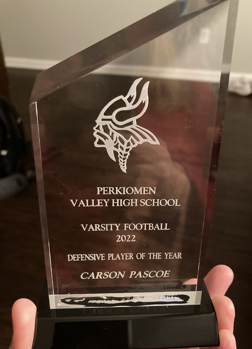 Carson Pascoe (@carsonpascoe1) on Twitter photo Thank you to <a href="/pv_vikingfb/">Perk Valley Football</a> for awarding me with our teams Defensive Player of the Year award. #AGTG Thank you to <a href="/pv_vikingfb/">Perk Valley Football</a> for awarding me with our teams Defensive Player of the Year award. #AGTG
