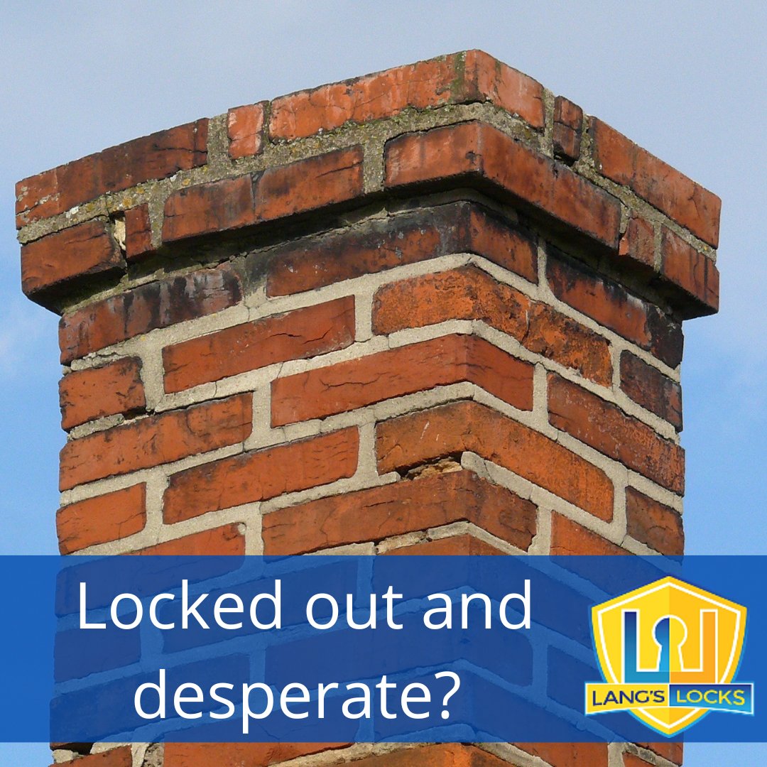 LangsLocks's tweet photo. 🎅 Leave the chimney to Santa!  🤣  
Call us to get back in the front door! #locksmith #Cincinnati https://t.co/qfLhmgiyQm