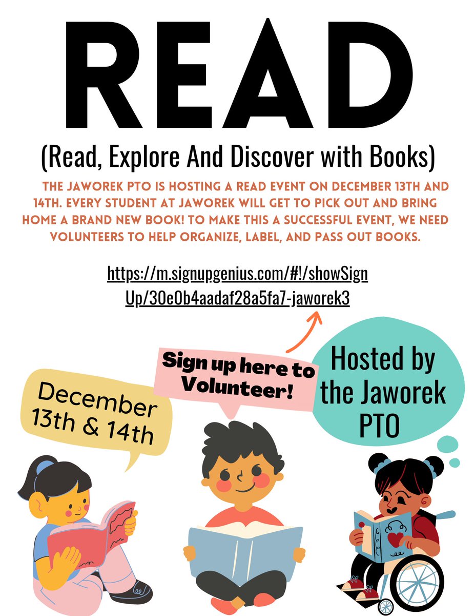 We NEED your help! This event is next week and we don't have enough volunteers.  How often do you get to brighten a child's day by helping them pick out an awesome, exciting and new book to take home 🥰  smore.com/ckhfj