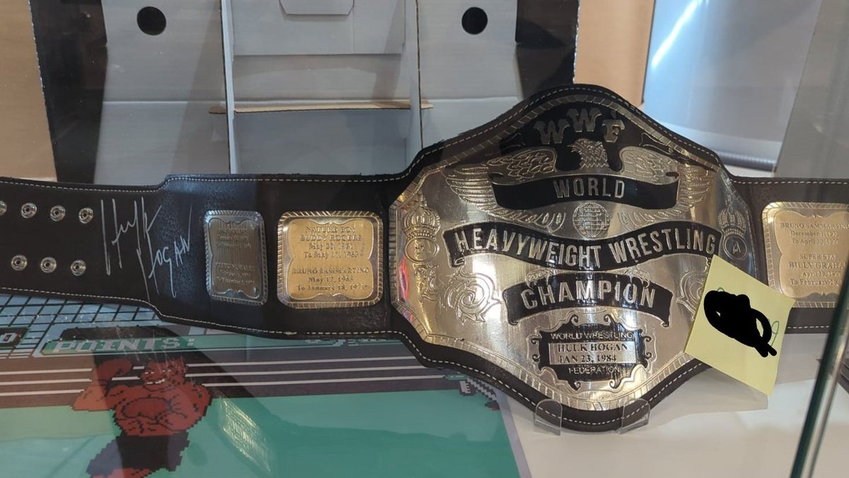PottscastWC's tweet photo. @davemeltzerWON - about 20 years before my time, would this be genuine and if so any background info on it? 

Sports memorabilia shop in Vancouver, Canada selling. https://t.co/8MwDbxY6os