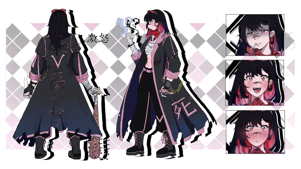 Flan, Delinquent Vtuber 🚬 ️‍🩹 on Twitter "My other poses & reference