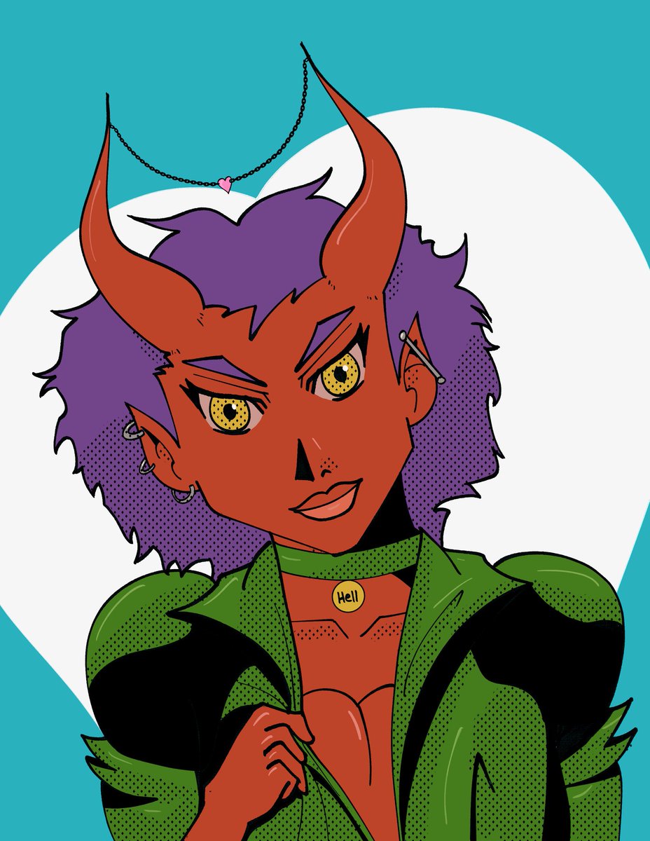 silasbissell's tweet photo. I thought @dilfosaur and @FLoaBComic would appreciate my He/Them icon I drew today😅 https://t.co/BbFrkJR6uT