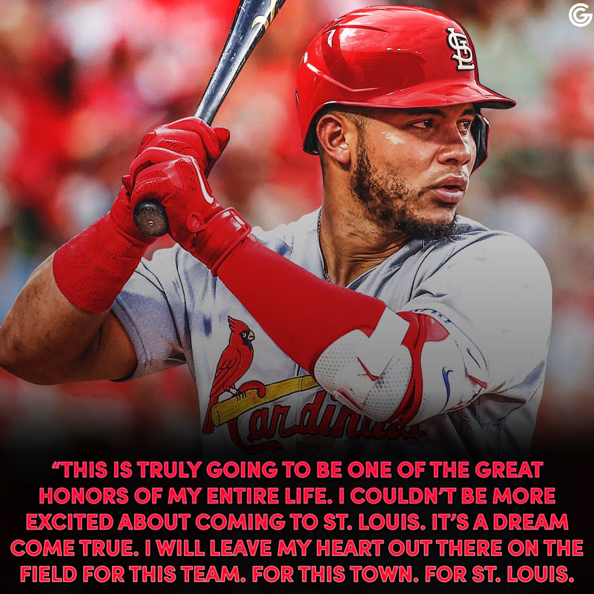 gatewaygrinders's tweet photo. Willson Contreras showing major love to Yadi and STL 🫶

I think he’s gonna fit in just fine here. #stlcards https://t.co/JunPkcEsev