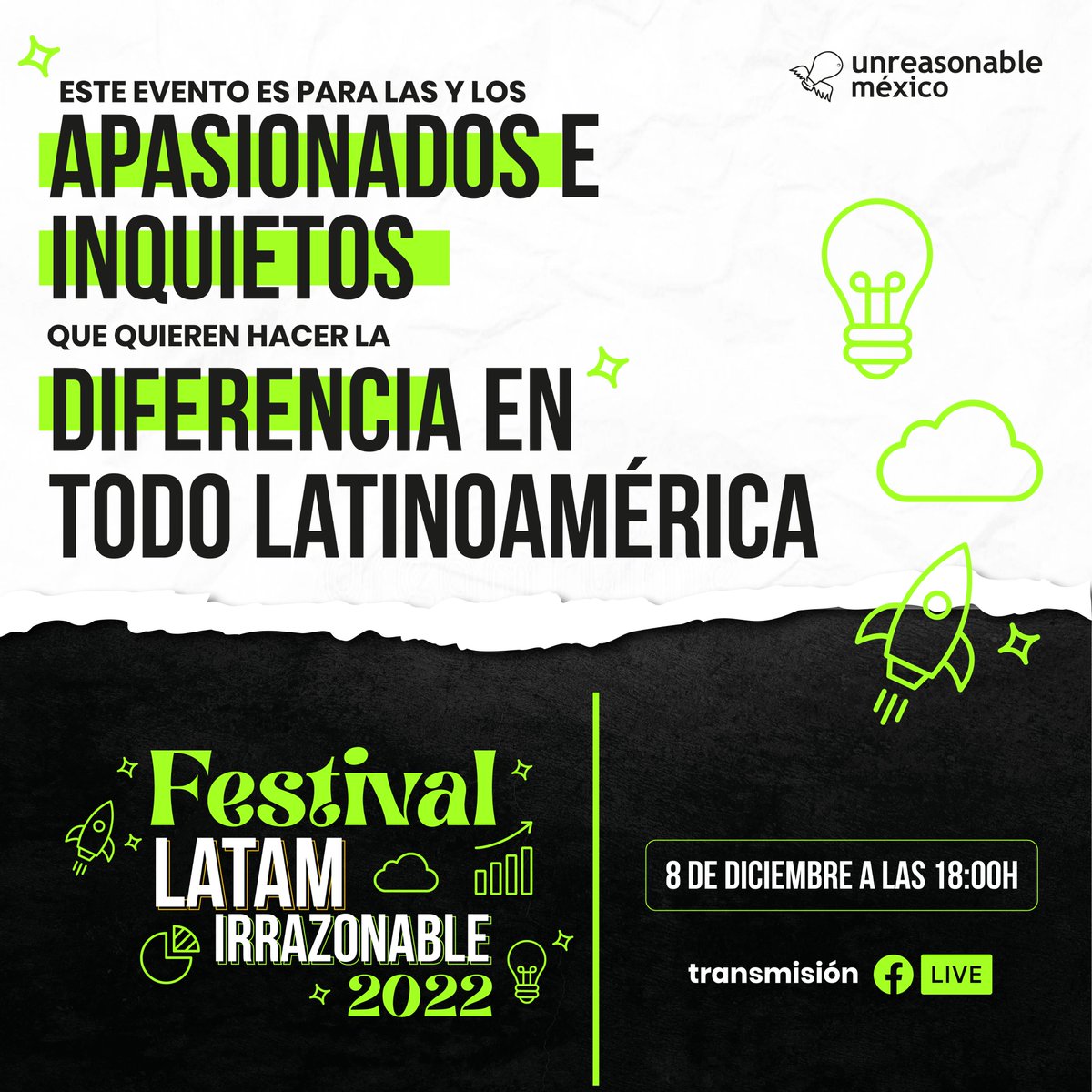 irrazonables_'s tweet photo. ¡Estamos a poco tiempo de iniciar este gran evento de #LATAM #Irrazonable 2022 🌎!
No olvides conectarte HOY a las 6:00 p.m. hora Centro, CDMX 🔥 para vivir las sorpresas que tenemos preparadas para ti✨
Te vemos en un momento 😎 por 👉🏼 https://t.co/PAgcH6avFO https://t.co/I6d4CUlPtp