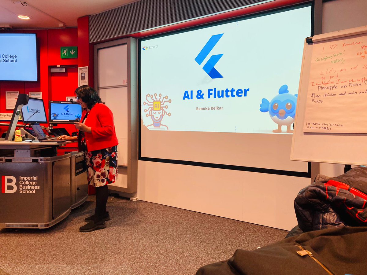 KelkarRenuka's tweet image. It was my great pleasure to give a talk about AI &amp;amp; Flutter @imperialcollege
#GDSC 
#AISummit
#London
@flutter