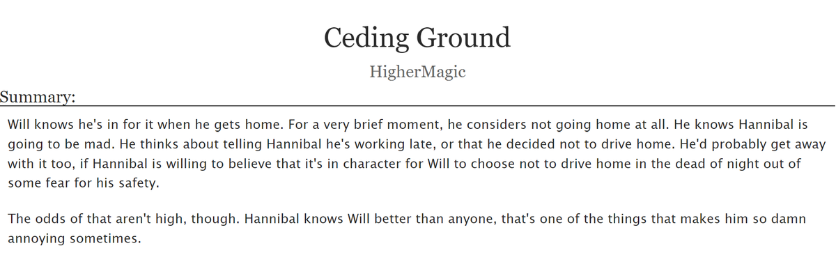 Rowan (@highermagic) on Twitter photo trad alpha hannibal and intersex omega will having a bit of a spat when will gets injured on the job hannibal doesn't want him to have? it's more likely than you think, thanks to <a href="/dearbites/">π΅πΈ β ares β, still on hiatus ngl</a>'s prompt :D enjoy! <3 archiveofourown.org/works/43504998 trad alpha hannibal and intersex omega will having a bit of a spat when will gets injured on the job hannibal doesn't want him to have? it's more likely than you think, thanks to <a href="/dearbites/">π΅πΈ β ares β, still on hiatus ngl</a>'s prompt :D enjoy! <3 archiveofourown.org/works/43504998