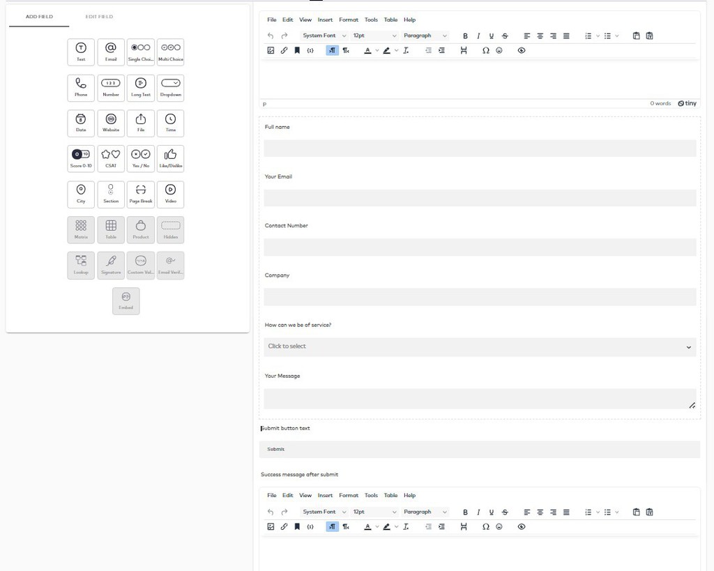 Tangled_Tech's tweet image. Formaloo Review: Instant Forms, Surveys, Quizzes &amp;amp; Bookings:

Probably the best selling point of Formaloo is just how good the forms look.
Read more 👉 lttr.ai/5nKj

#formaloo #wordpressforms #beautifulforms #easyforms #formbuilder #NoCodeFormBuilder