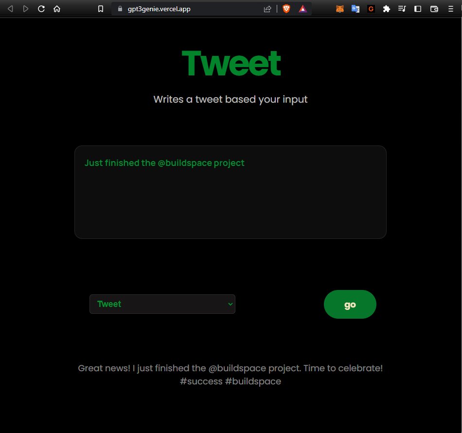 wibbleoth's tweet photo. All done, and off localhost 😁!

You can play around w/ my GPT-3 writer at the link below -- check it out!

Shoutout to @_buildspace 

https://t.co/rwCBWqsHye https://t.co/x1yY4AfHw0