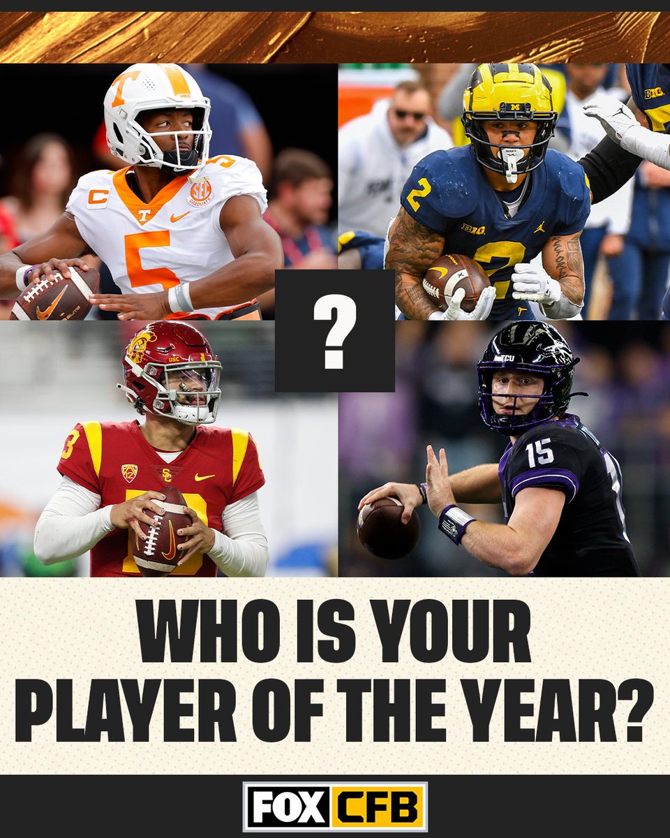 CFBONFOX's tweet photo. Who do you think deserves to be crowned CFB's Player of the Year? 🤔 https://t.co/7tfITLttX8
