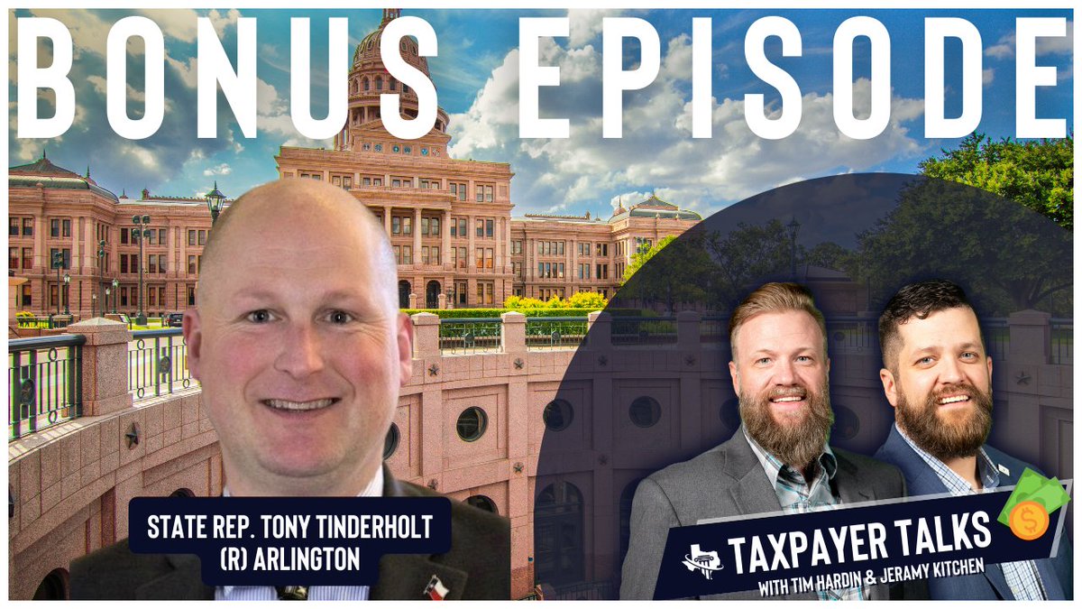 Texas_Taxpayers's tweet photo. π€We have another BONUS EPISODE of #TaxpayerTalks. This time it is with Republican State @reptinderholt and we discuss the upcoming #txlege session, his candidacy for Speaker of the TX House, and all of the @TexasGOP Legislative Priorities.
πππ₯π ‡οΈ
https://t.co/cZxCYkJov2 https://t.co/LGFkQKpHLc